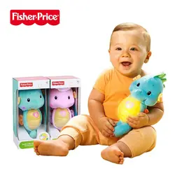 Оригинальный Fisher Price от 0 до 12 месяцев, детский морской конек, музыкальные детские игрушки, развивающие игрушки, плюшевый хиппокамп, кукла