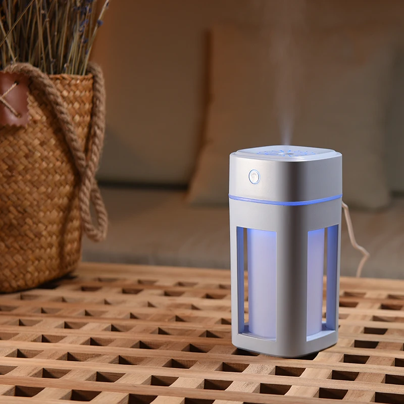 Mini Fluorescence Humidifier Essential Oil Diffuser 240ml Aroma Lamp LED Night Light USB Ultrasonic Fogger Car air freshener