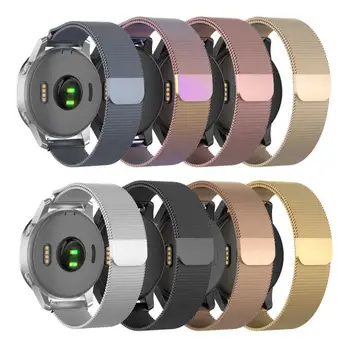 

1pc 18mm loop strap watch straps Smart Watch for Garmin vivoactive4S Metal Watch Strap Stainless Steel watch band men&women