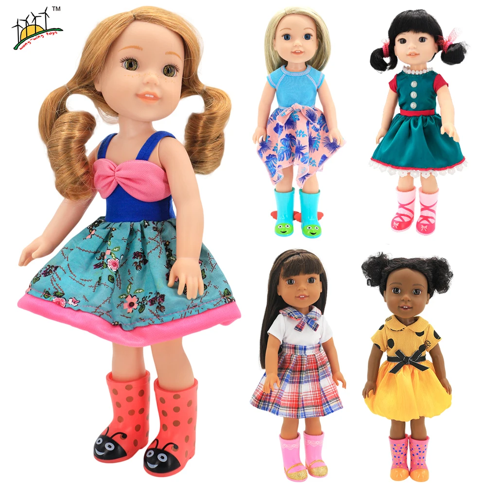 

14.5 Inch Welliewishers Doll Clothes Party Dress Camille Ashlyn Kendall Emerson Nancy fit Toys 36cm 38cm AG Doll Accessories