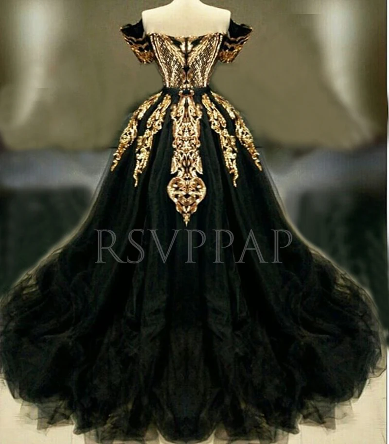 Элегантное женское вечернее платье стильные вечерние одежды длинные Abenkleider cap рукава блестящая золотая блестка черные официальные женские вечерние платья