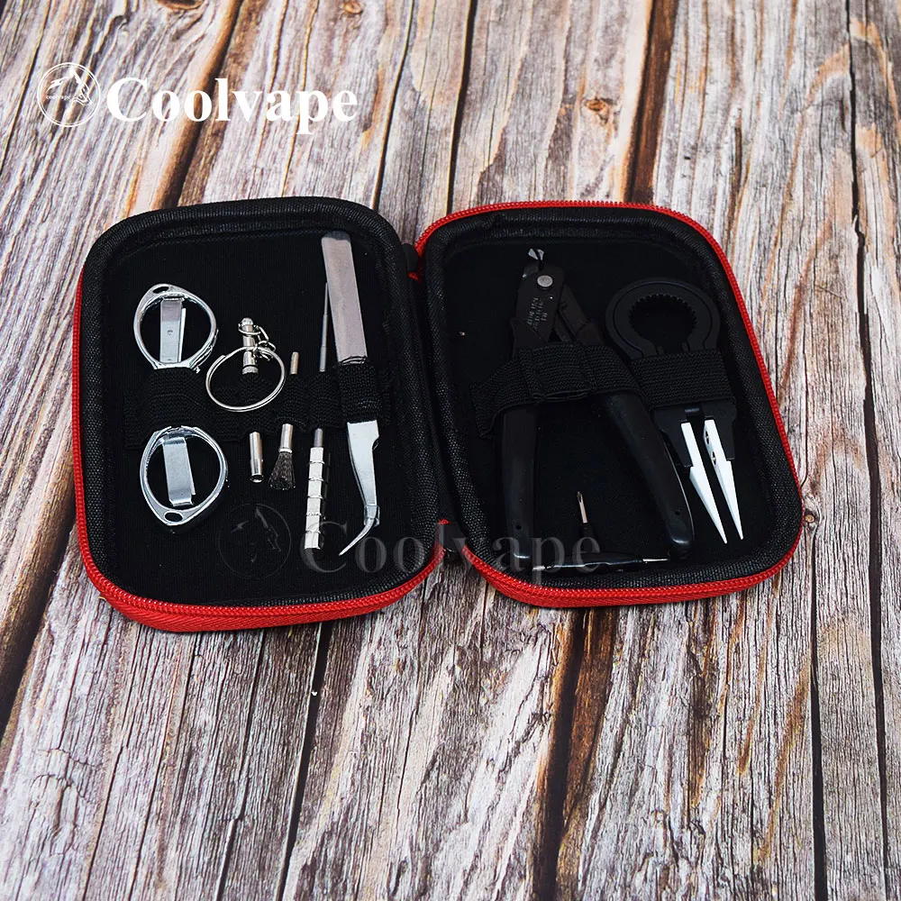 X9 Mini Coil DIY Kit Bag Vape Tools Master подходит для qp kali rda RDA RTA атомайзер Восстановленный бак