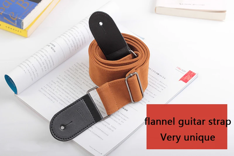 Guitar Strap Widen Thicken Folk-Custom Genuine Turn fur Eletric Guitarra Ukulele Bass Accessories Parts Personalized Acoustic | Спорт и
