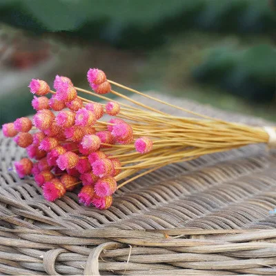 Rose Red 40 см счастливый цветок естественное искусство сушеные цветы вечный цветок букет домашнее украшение отель вечерние украшения фото реквизит - Color: Rose Red