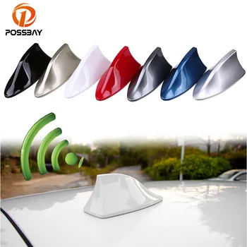 

POSSBAY 10 x Auto Roof Antennas Radio FM Shark Fin Antenna Car AM Signal Aerials for Peugeot BMW Honda Kia Benz Audi