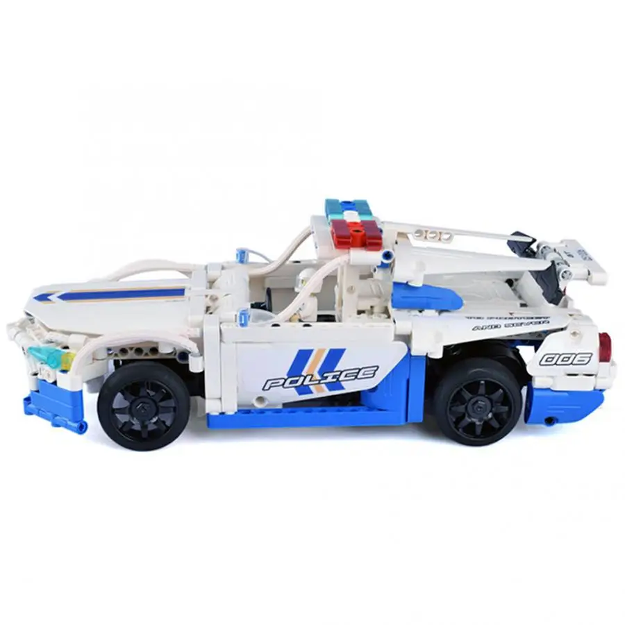 

Hot 2.4G Radio Remote Control Car Model Building Kit Educational Toy For Children DIY Building Block Vehicle Assembled Toy Kids