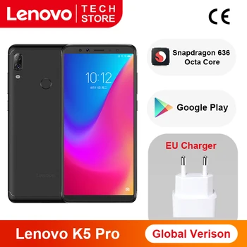 

Original Global Version Lenovo K5 Pro 4GB RAM 64GB ROM Snapdragon 636 Octa Core Smartphone 5.99 inch Four Cameras