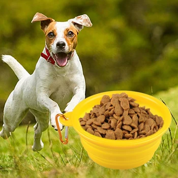 

Pet Bowl Foldable Portable Silicone Travel Bowl Dog Feeder For Small Mudium Dog Travelling Bowls Pet Eating Dishes Supplies