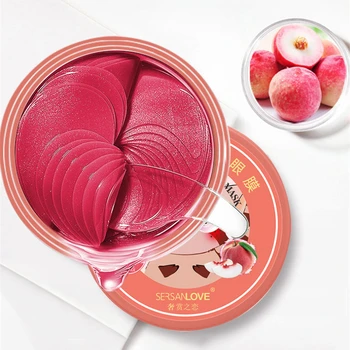 캐비어 모이스춰 라이징 아이 마스크 60pcs 크리스탈 콜라겐 안티 링클 안티 에이징 다크 서클 제거 아이 케어 뷰티 패치 TSLM1