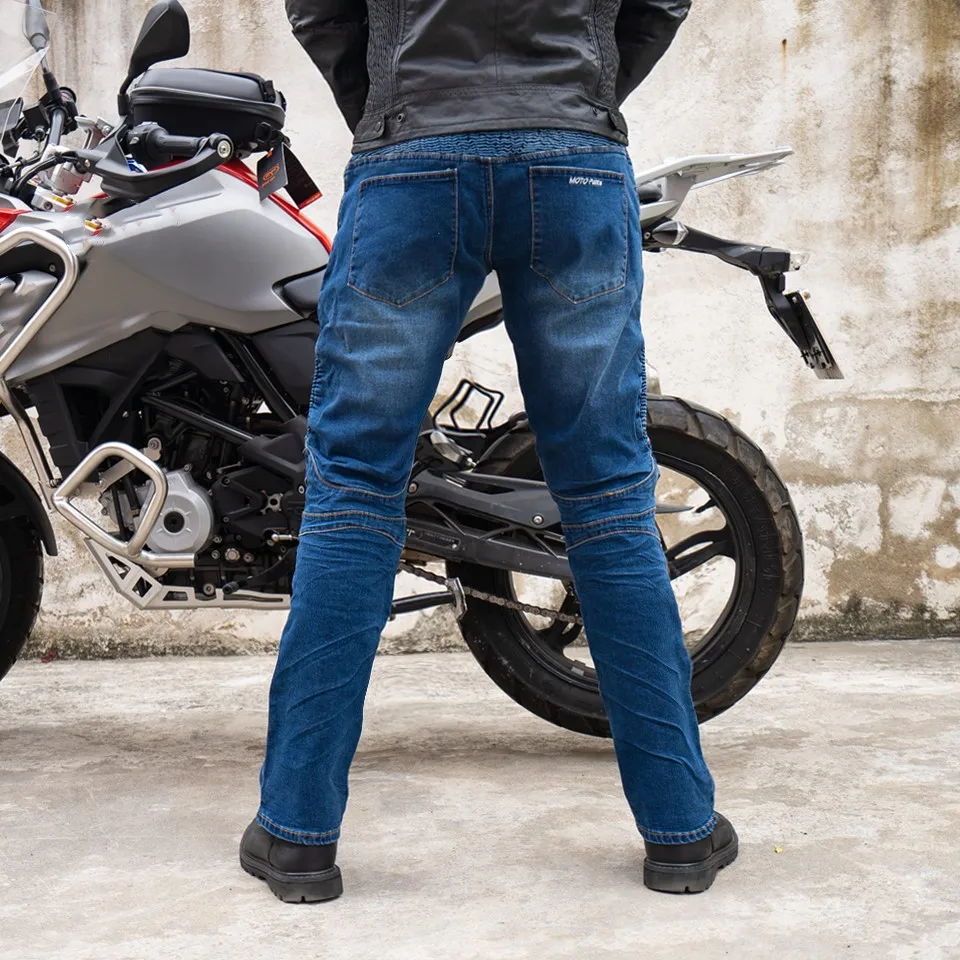 Для мужчин, мотоциклетные штаны, гоночные джинсы, Rider, брюки с CE, наколенники, для верховой езды, Tribe, байкерские джинсы, мотоциклетные штаны с 4 X