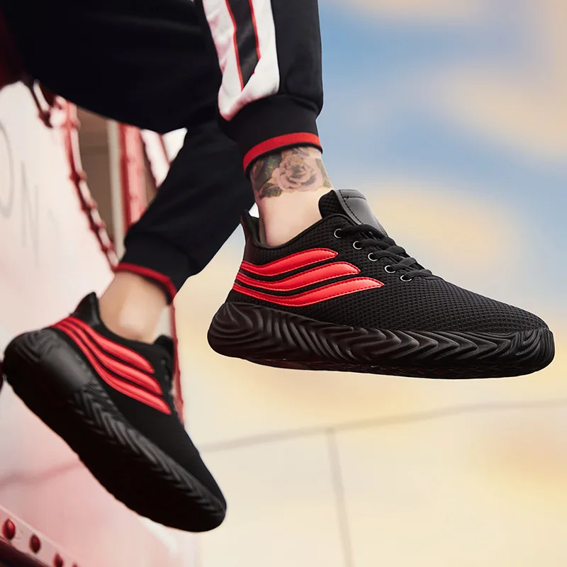 

MEN'S SHOES Summer Trendy Shoes 2019 New Style Mesh Athletic Shoes Korean-style Versatile Casual Running Shoes-Style Low Coconut