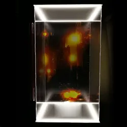1/6 экшн-фигурка дисплей чехол пылезащитный акриловый резьба витрина с подсветкой для HT Hottoys Железный человек MK44 обучающая игрушка