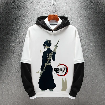 17 Осенне-зимнее пальто с капюшоном и принтом демона: Kimetsu no Yaiba Kamado Tanjirou Kamado Nezuko Kanroji Mitsuri Rengoku Kyoujurou - Цвет: 17
