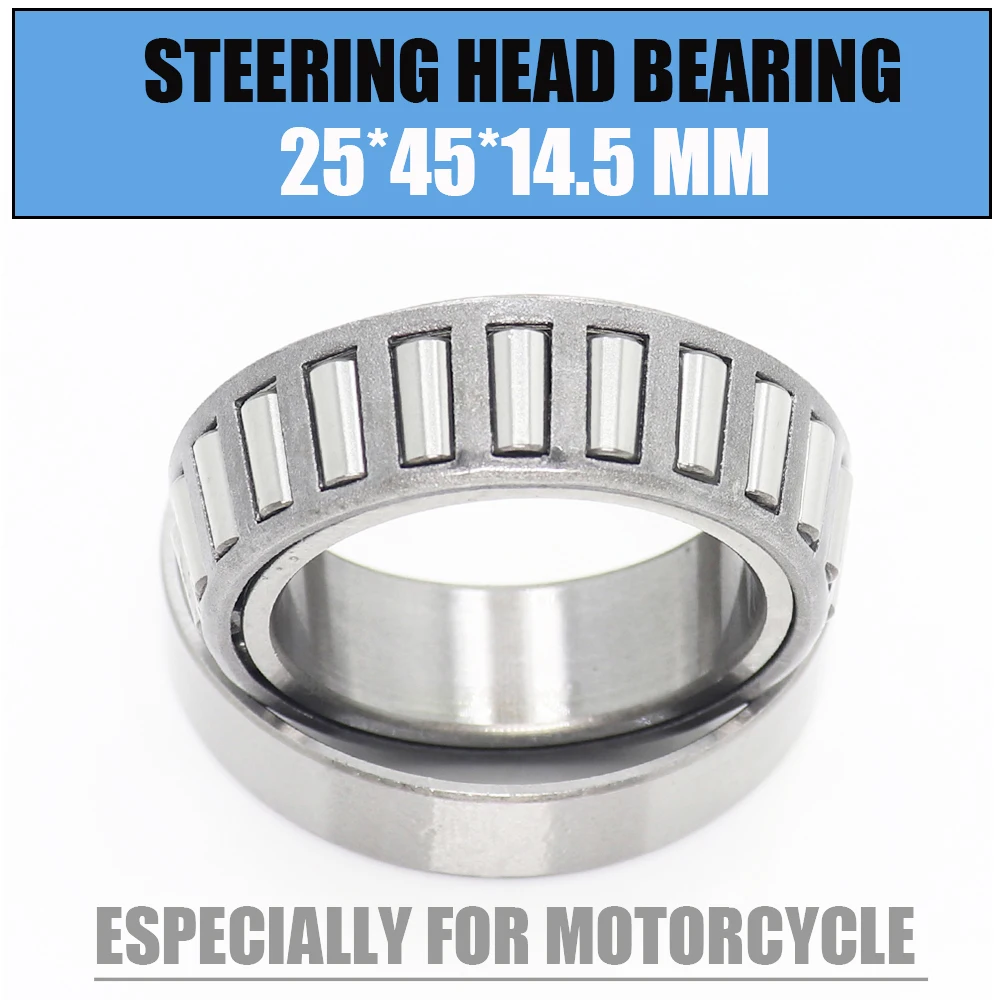 Rolamento Cônico da Cabeça do Volante Peça 25*45*14.5 mm 254514.5 Rolamentos Cônicos da Motocicleta