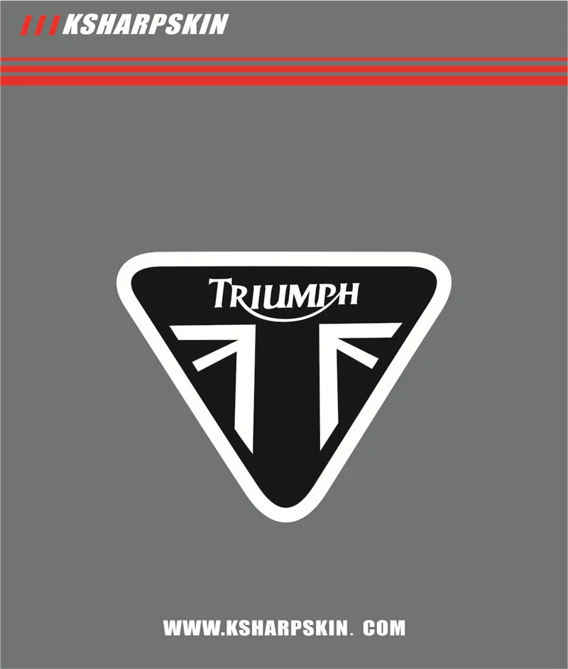 Мотоцикл «Триумф» Логотип Шлем Мотоцикл Наклейка для велосипеда водонепроницаемый M18 - Цвет: 12CM