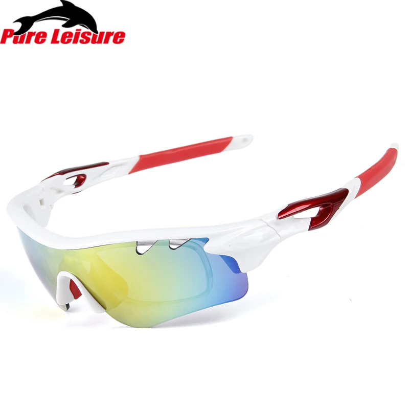 Солнцезащитные очки PureLeisure Fishing Pesca zonnebril из поликарбоната, спортивные очки UV400 для рыбалки, пеших прогулок, солнцезащитные очки из поликарбоната, 1 комплект, 5 линз