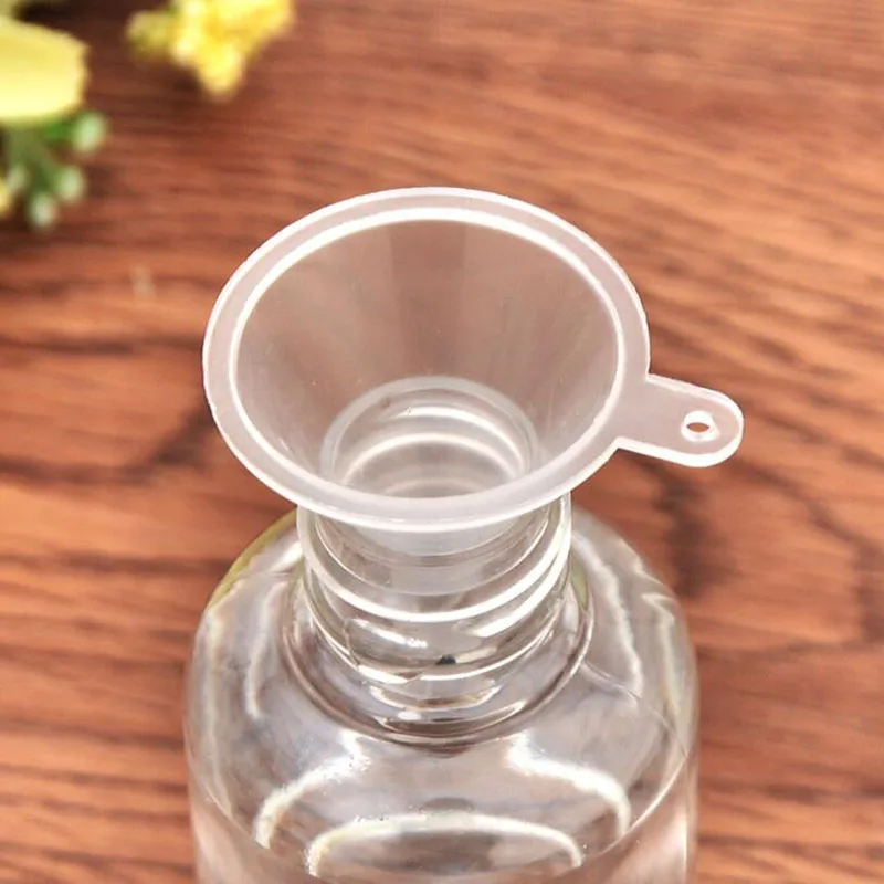 Mini Transparent Plastic Laboratory Diffuser Funnel plastic filter funnel Juice Dropper Bottle Liquid Essential Oil Filling Tool 10 Pieces/set