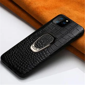

Genuine Leather phone case for iPhone 11 11 Pro 11 Pro Max X XS max XR 7 8 plus 6 6s 7 plus SE Magnetic Kickstand Luxury cover