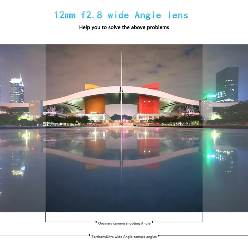 7 artisans 12 мм F2.8 Prime объектив для всех одиночных серий для SONY для Fuji для Canon для камер M43 аксессуары