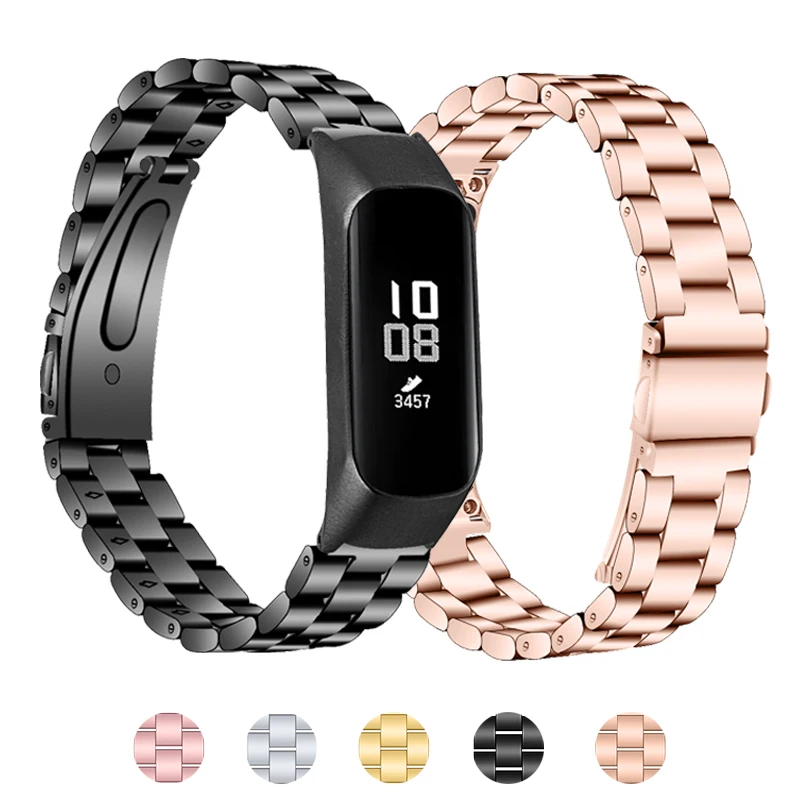 Galaxy Fit-e R375 ремешок из нержавеющей стали ремешок для часов фитнес-ремень женский мужской браслет ремень для samsung SM-R375 ремешок на запястье