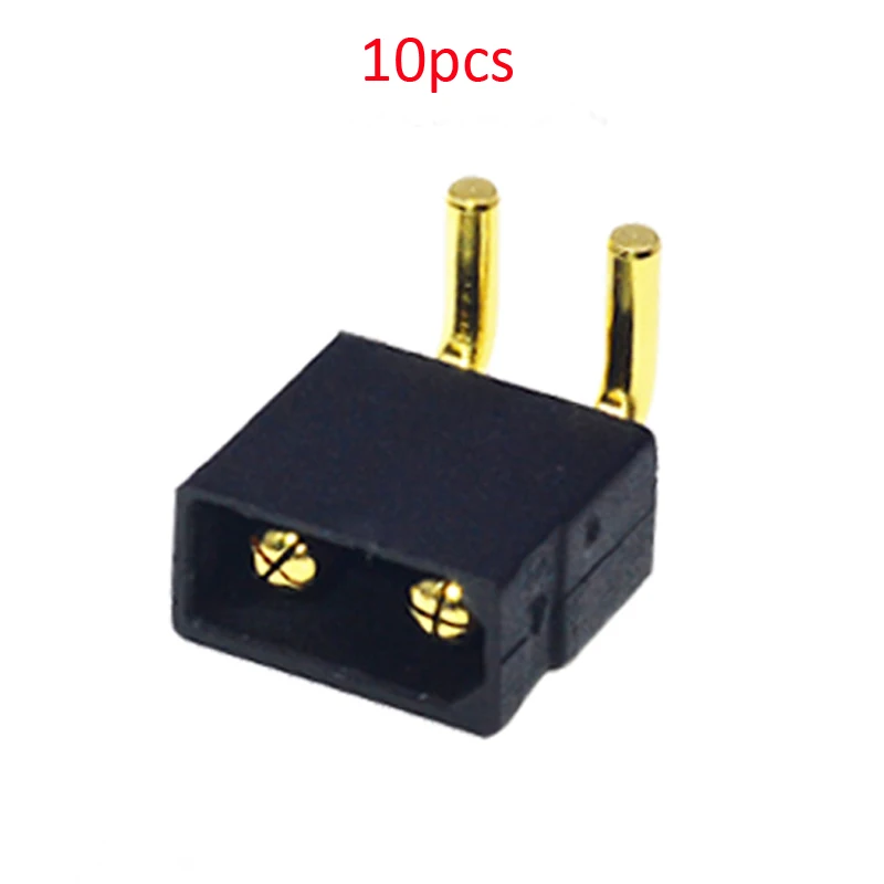 10Pcs Xt30Pw-M36 30A Xt30 Nero Maschio Connettori Ad Alta Corrente Ritardante Di Fiamma Tappi Per Rc Aerei Uav Drone Pezzi Di Ricambio