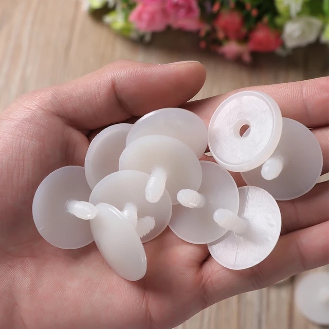 20/50Pcs 15/20/25/30/35/45mm White Plastic DIY Doll Joints Teddy Bear Making Crafts Kids Toy Dolls Accessories For Child Toys 2