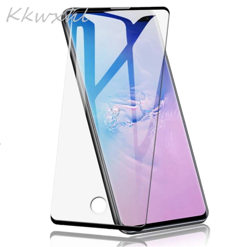 3D полное закаленное стекло для samsung Galaxy S10 Plus Идентификация отпечатков пальцев стекло экрана протектор для Galaxy S10 S10e S10