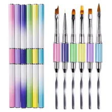 Относится к принцессе Маникюрный Инструмент для маникюра двуглавый steelpusing Tune клеящий карандаш специальная форма лепесток флуоресцентный маркер Hi