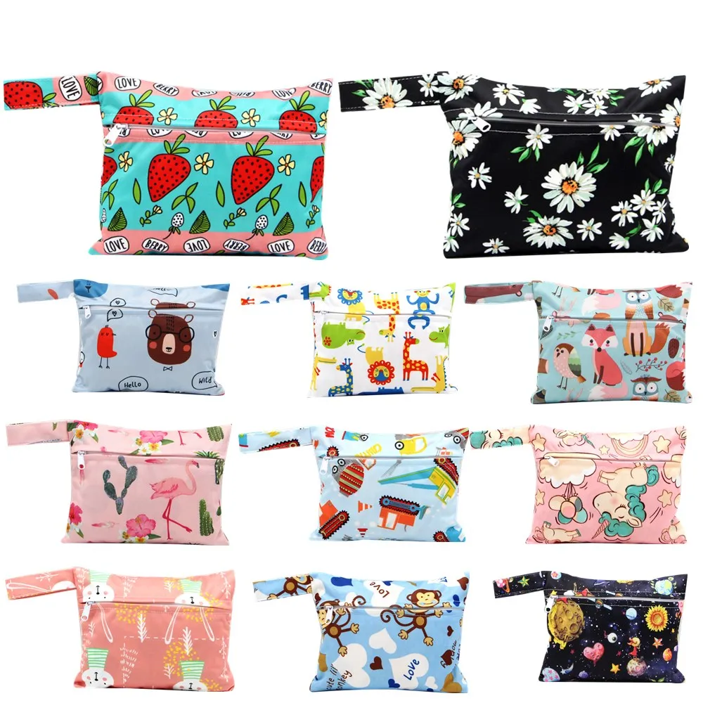 Asenappy-Bolsa de almohadillas sanitarias para mujer, Mini bolsa bonita plegable para juntas, bolsas de almacenamiento de toallas y servilletas, 2020