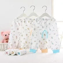 Производители горячая партия Штанишки для малышей натуральный хлопок без разреза сзади детские леггинсы с трусами новорожденных Весна-осень-зима брюки