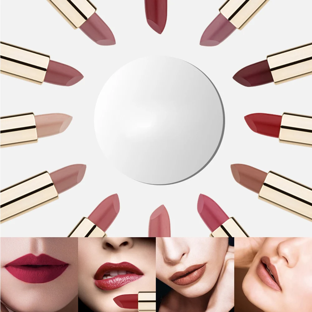 O.TWO.O 12 Colors Lips 2 in 1 Matte Lipstick Lip Gloss Waterproof Long Lasting Non-sticky Makeup Matte Lipstick Moisture Makeup O.TWO.O 12 Colors Lips 2 in 1 Matte Lipstick Lip Gloss Waterproof Long Lasting Non-sticky Makeup Matte Lipstick Moisture Makeup