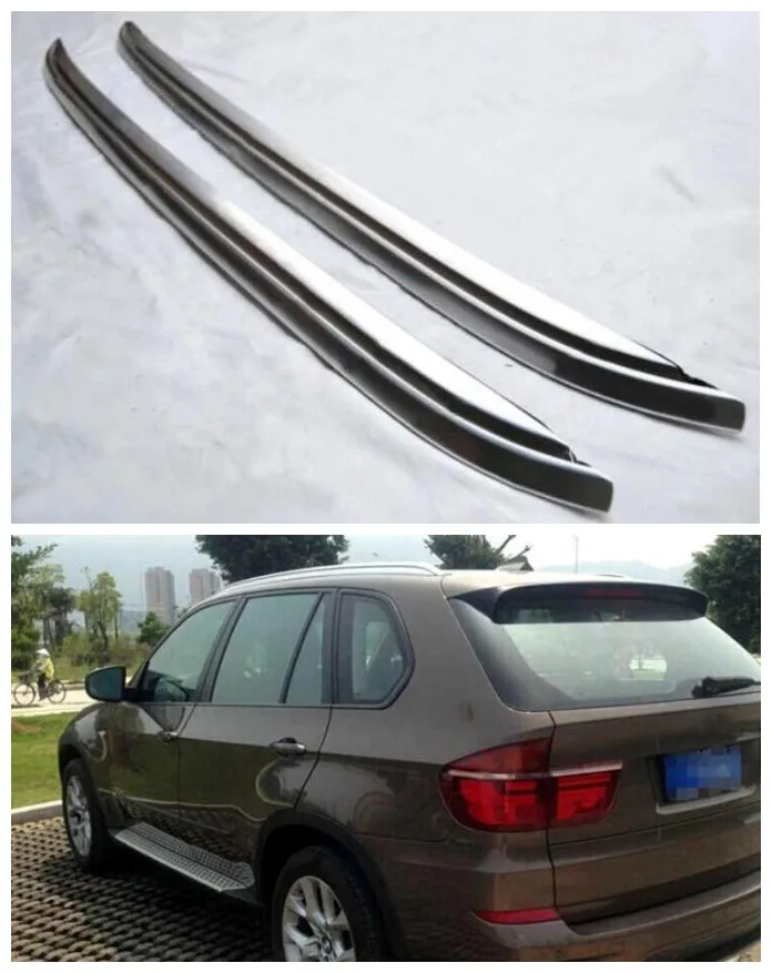 

high quality Stainless steel Roof Racks Luggage Rack Fits For BMW X5 F15 2014 2015 2016