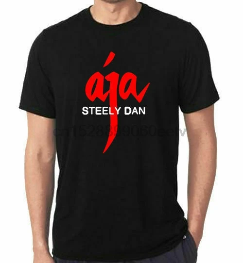 Новая Черная дизайнерская футболка steely dan aja S-5XL мужчин и женщин | Мужская одежда