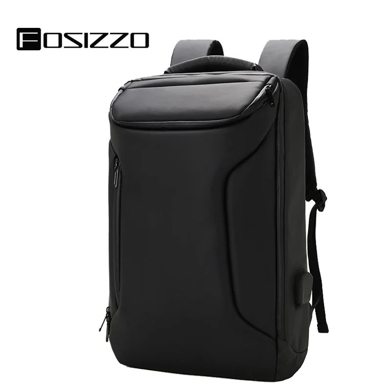 

FOSIZZO New Anti-thief Fashion Men Backpack Multifunctional Waterproof 15.6 inch Laptop Bag Man USB Charging Travel Bag FS4023