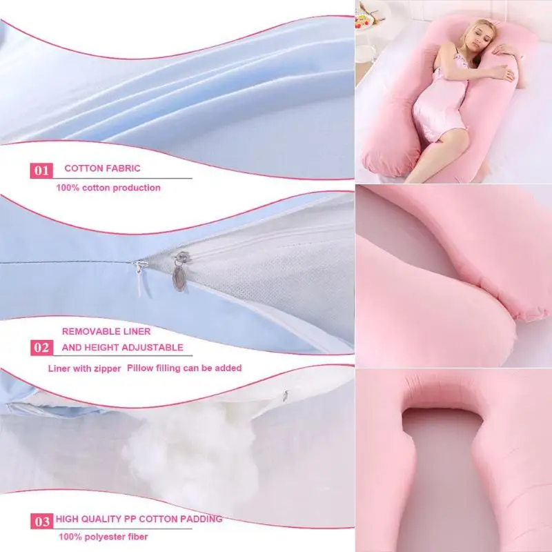 Подушка для сна для беременных подушка для младенца u-образная для беременных хлопковые тапочки для женщин Подушка для беременных и кормящих