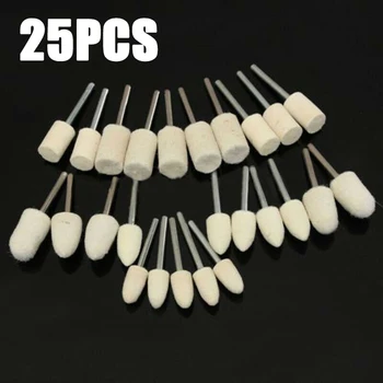 

Fixture Felt Buffing Wheels Power Tool 25pcs White Polishing Disc Polish