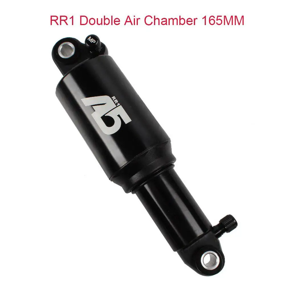 RR1 Double 165MM Отскок сплав высокого давления горный велосипед задняя подвеска Пружинные части горные MTB велосипед задний амортизатор 190 мм-240 мм - Цвет: RR1 Double 165MM