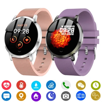 

Smartwatch IP67 Waterproof Silicone Watchband Support Call Reminder Heart Rate Blood Oxygen Monitor Fitness Tracer Sport Watches