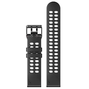 Silicone Strap with Hole for Garmin fenix5/5 PLUS/6/6 pro Sport Band for Forerunner 945/Instinct Esports/MARQ Golfer
