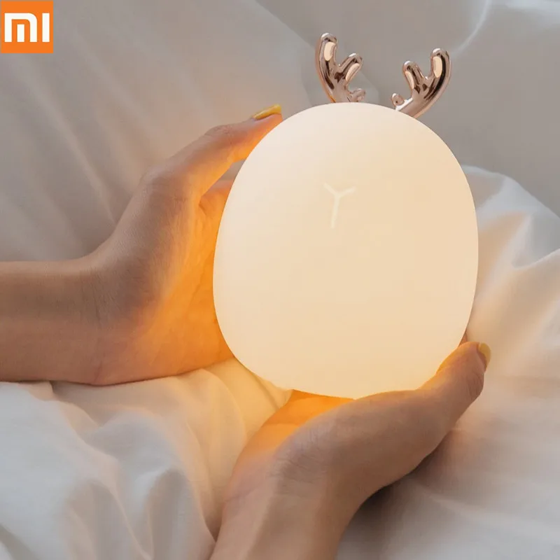 

Xiaomi Mijia 3Life Rabbit LED Night Light For Children Warm White Vharging Silicone Night Light USB Charge Desk Lamp From Youpin
