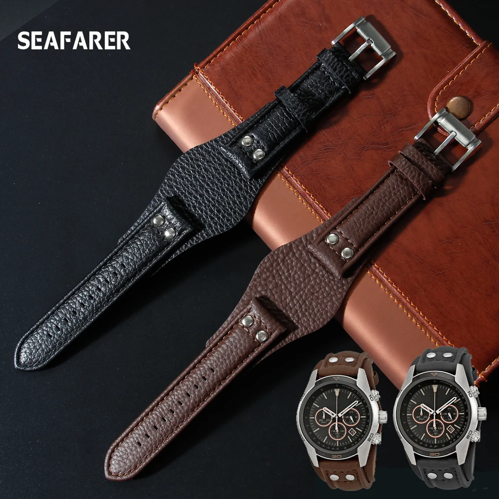 Tali Jam Tangan Kulit Asli untuk Fossil 