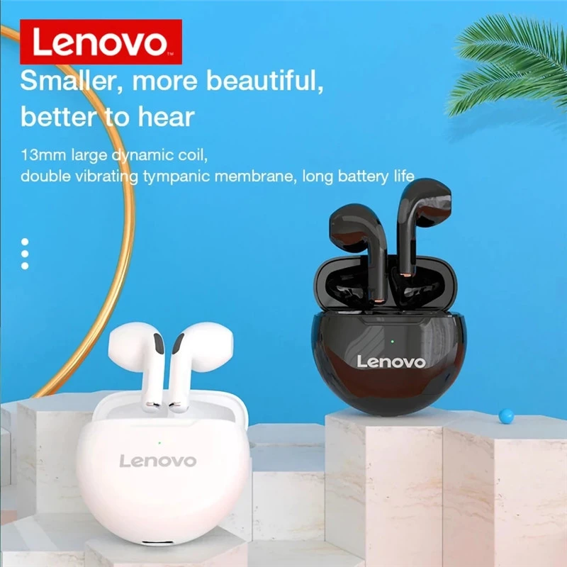 Lenovo HT38 AI Control Noise Reduction HiFi Stereo Wireless Headphones with Dual Mic (2 Colors)