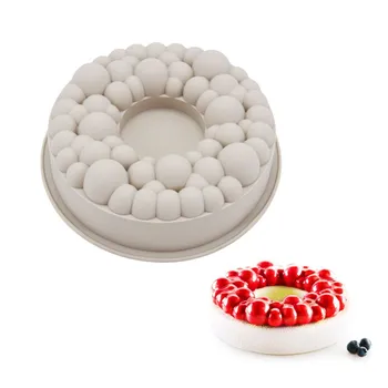 

Silicone Cake Mold Cherry Bubble Crown Shape Mold Chocolate Mousse Mould Baking Decorating Tools Bakeware Accessories