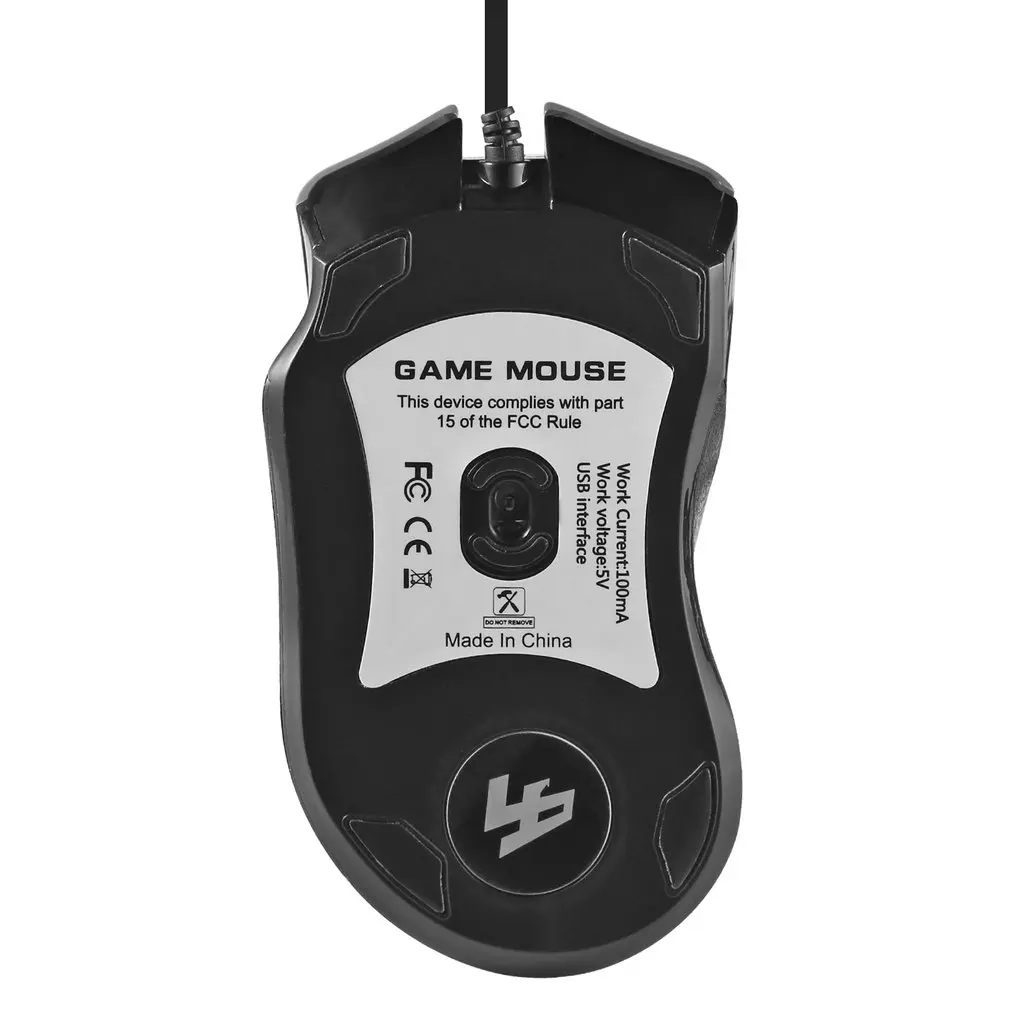 5D 250-4000 dpi 5V 100mA 4 кнопки светодиодный USB порт Интерфейс Проводные оптические Игры мышь черный белый оранжевый
