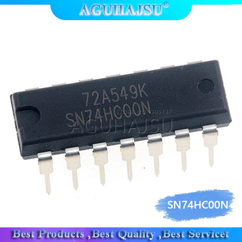 10PCS SN74HC00N DIP14 SN74HC00 DIP 74HC00 DIP-14 new and original IC | Электронные компоненты и принадлежности