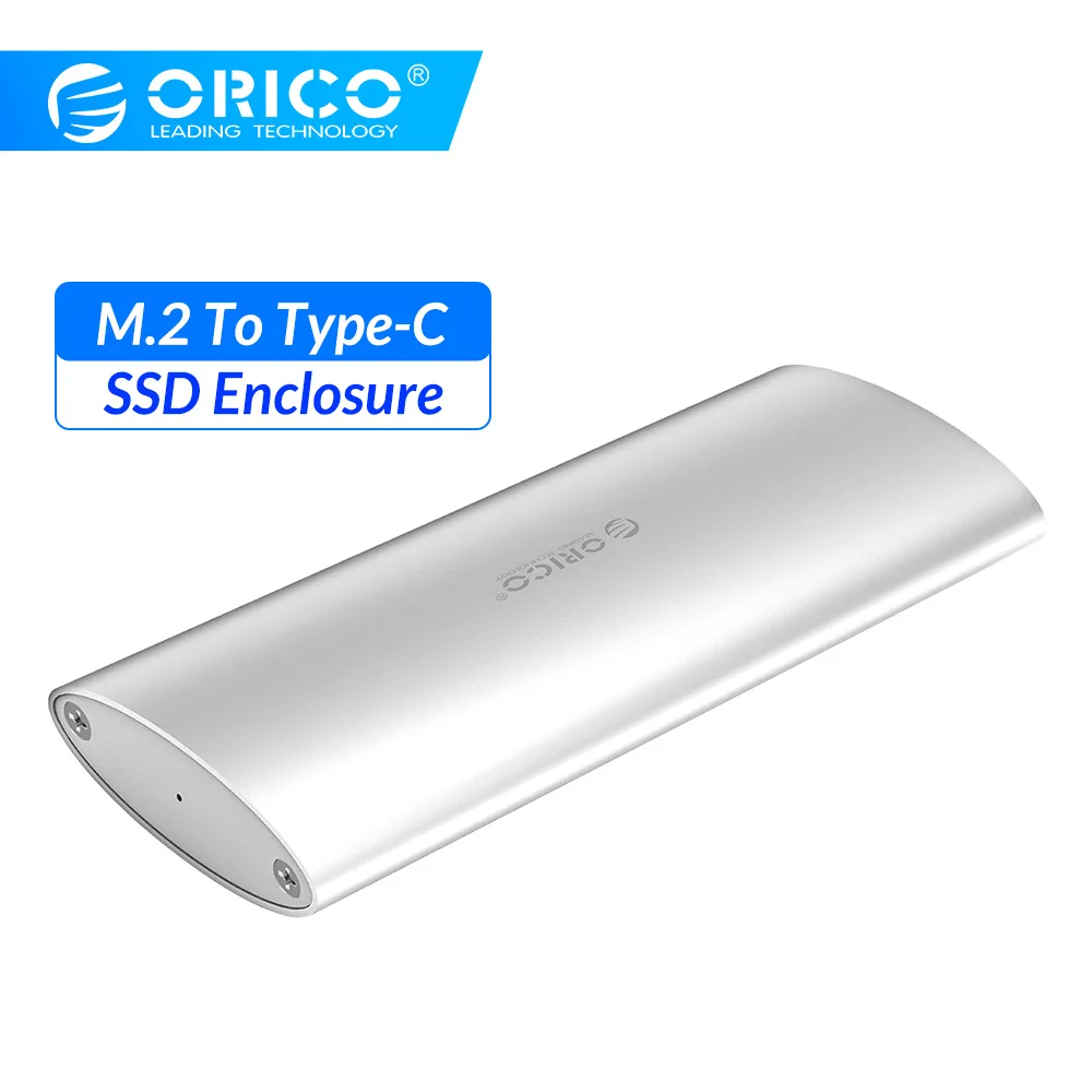 ORICO M.2 к USB3.1 type-C USB3.0 SSD корпус адаптер конвертер карт внешний алюминиевый SSD чехол для 2230/2242/2260/2280