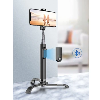

Selfie Stick Tripod Portable All-in-One Professional Alumium Alloy Lightweight Bluetooth Remote Selfie Stick For Smart Phone