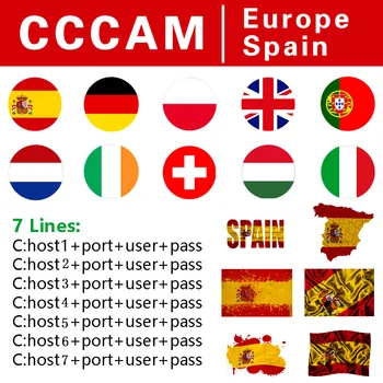 

TV Receiver CCCAM OSCAM Stable Clines for Europe spain Portugal Germany Poland HD DVB-S2 Support Satellite TV Receiver FULL HD