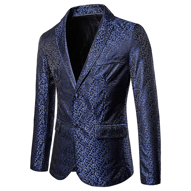 Men's British Style Suit Large Size Men's Suit Embossed Suit Coat Man Blazer Blazers Men Suits Mens Suits Blazers  Mens Blazer