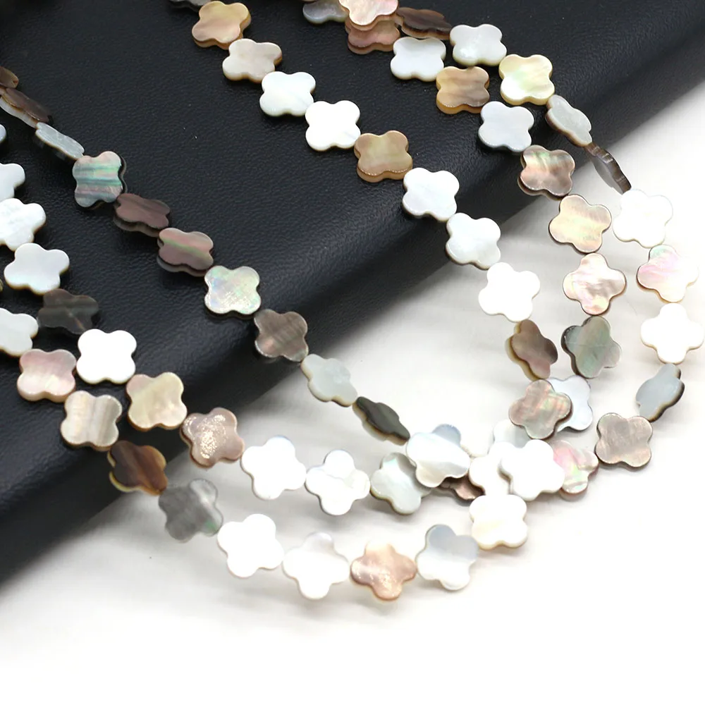 

Plum Shape Natural Freshwater Shell Bead Black Shell Loose Spacer Beads for Jewelry Making DIY Charm Bracelet Accessories 6-12mm